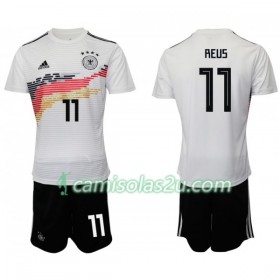 Camisolas de Futebol Alemanha REUS 11 Criança Equipamento Principal 2019 Manga Curta
